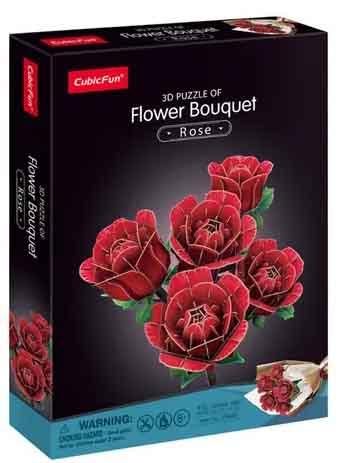CubicFun 3D puzzle FLOWER BOUQUET - ROSE 