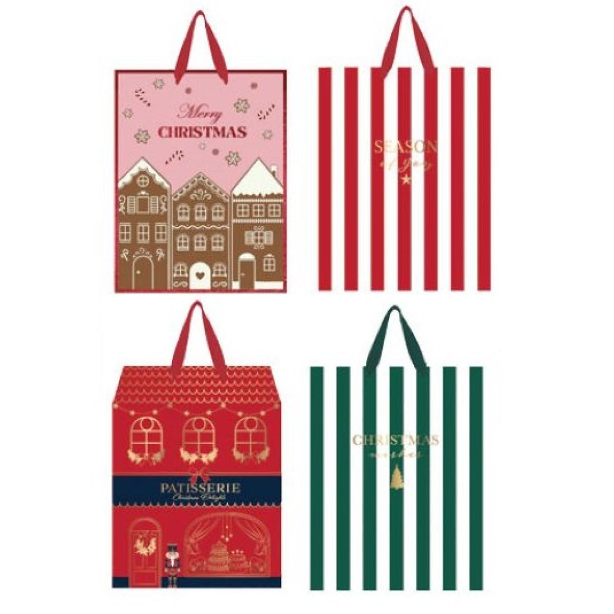 Novogodišnja ukrasna kesa CHRISTMAS 14X17X7cm 