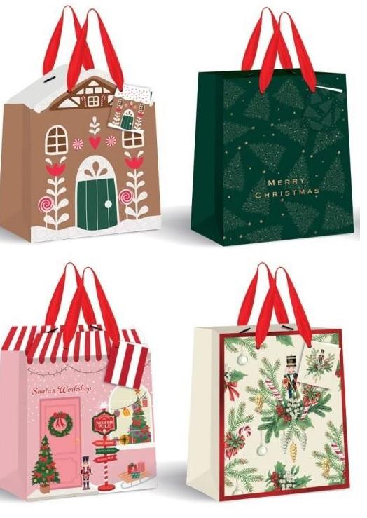 Novogodišnja ukrasna kesa CHRISTMAS 5X33X13 