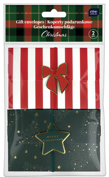 Novogodišnji set dve poklon koverte BOŽIĆ 