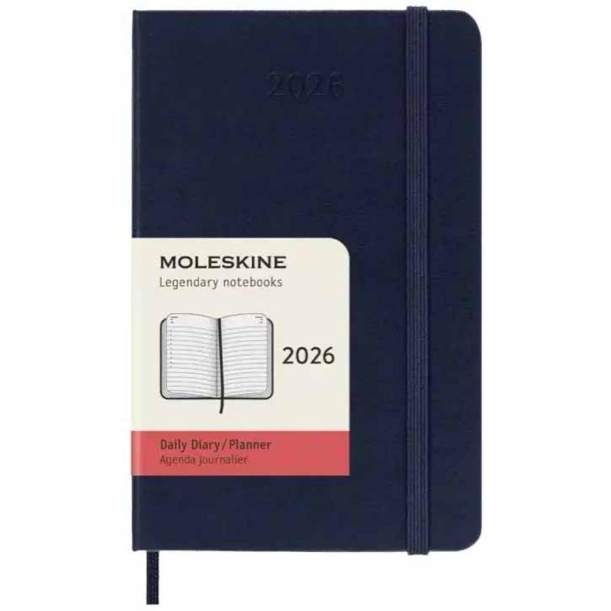 Planer MOLESKINE 2026 TP tamno plavi džepni 
