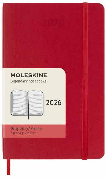 Planer MOLESKINE 2026 MP crveni džepni 