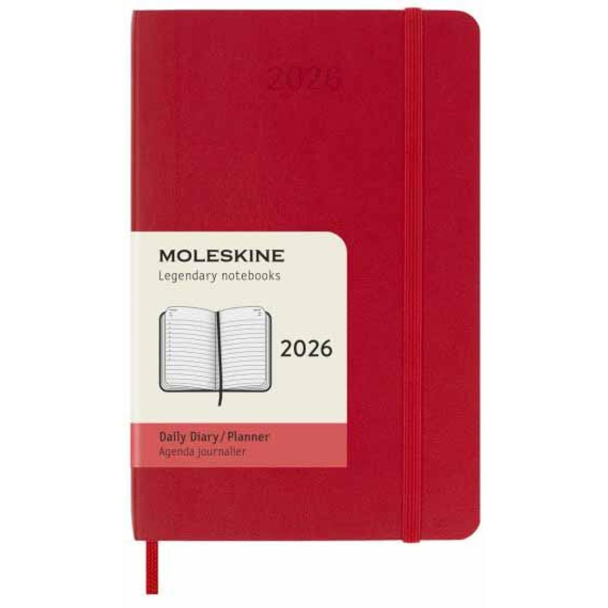 Planer MOLESKINE 2026 MP crveni džepni 