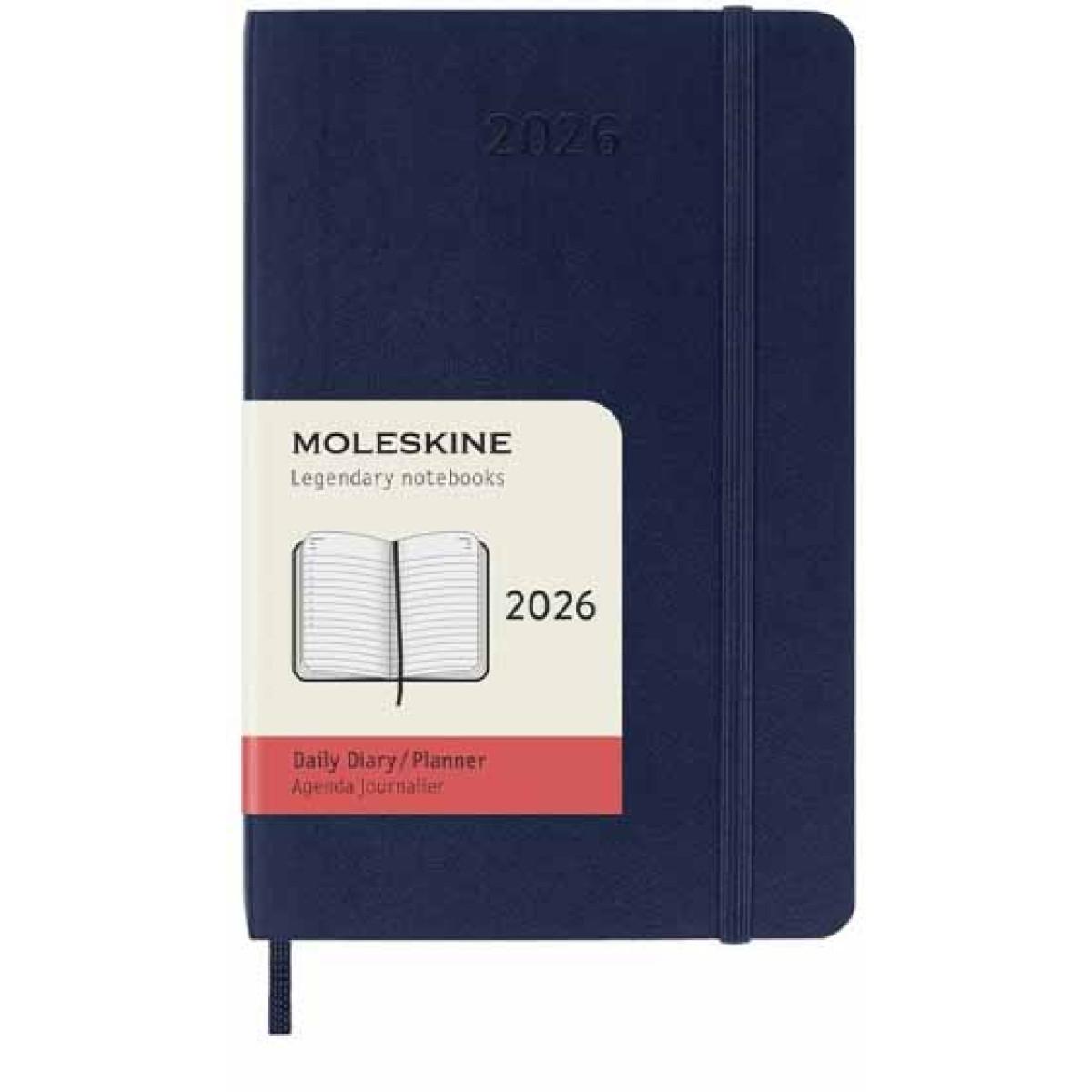 Planer MOLESKINE 2026 MP tamno plavi džepni 