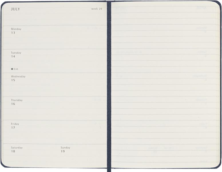 MOLESKINE Nedeljni planer TP TEGET 