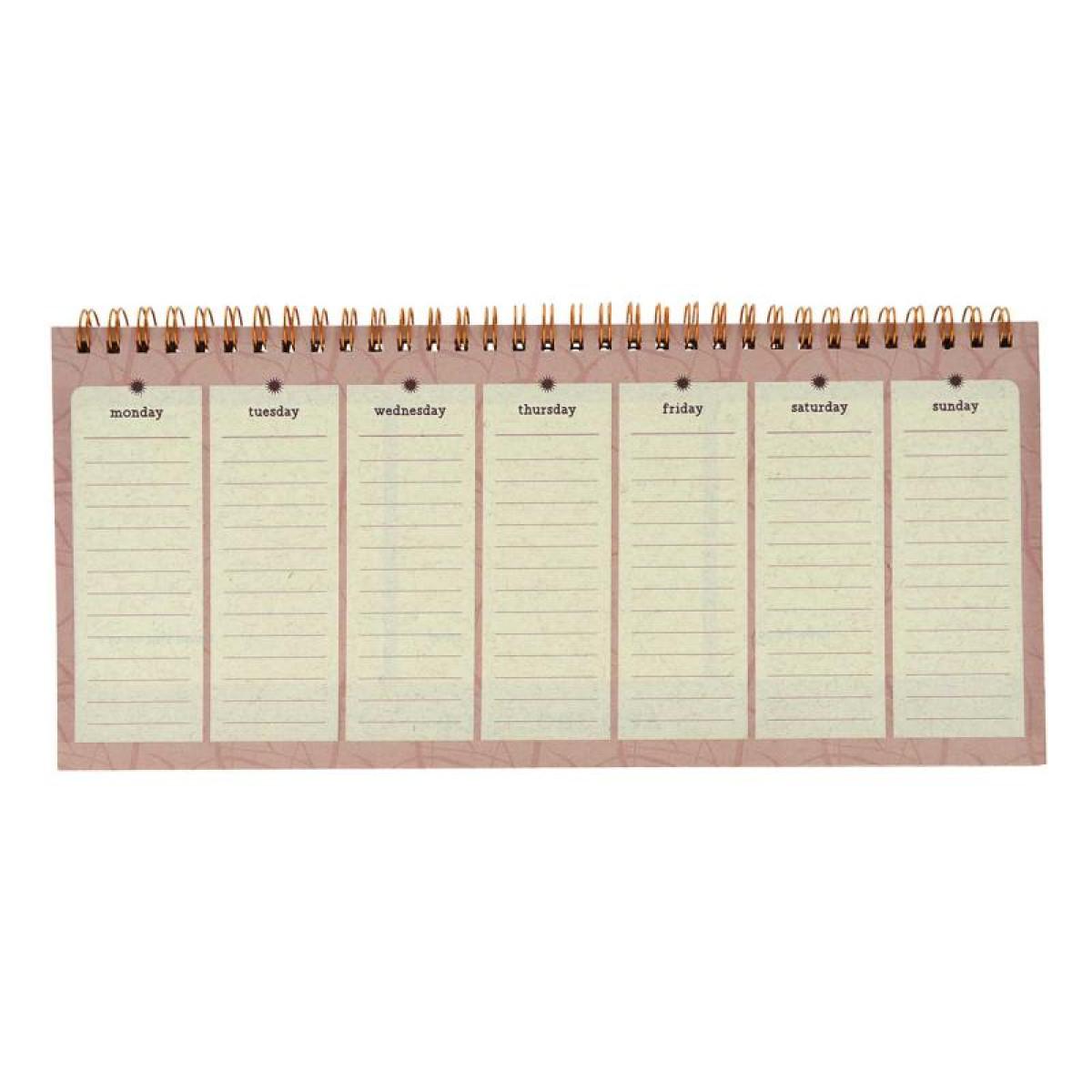 Stoni nedeljni planer ELEGANT EARTH 