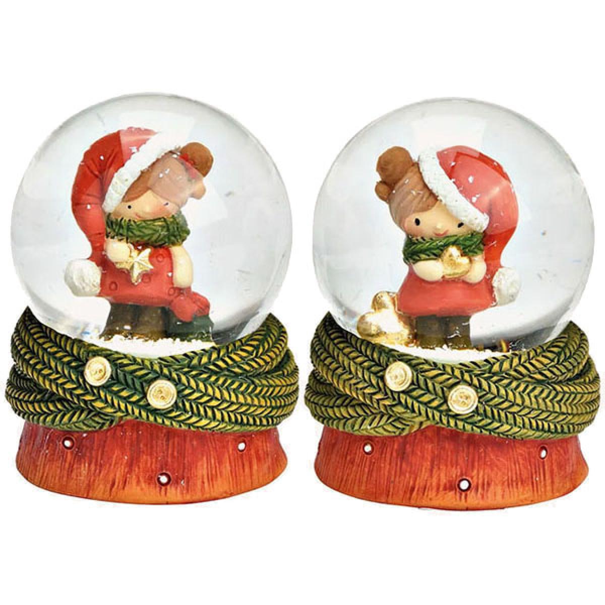 Novogodišnja staklena kugla DEVOJČICA 6cm (Više vrsta) 