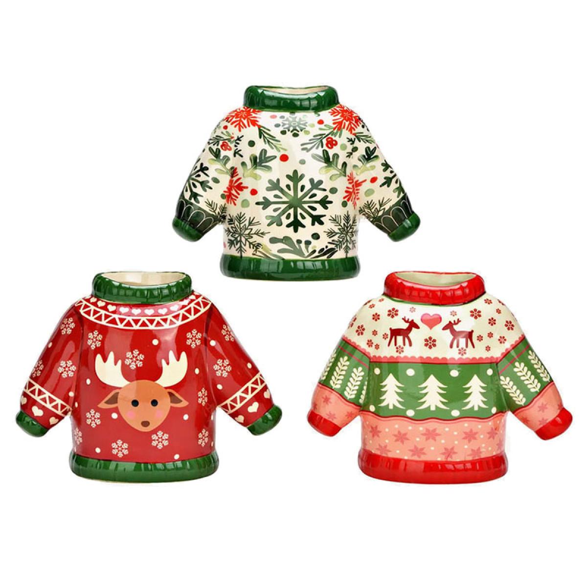 Novogodišnja vaza DŽEMPER 15cm (Više vrsta) 