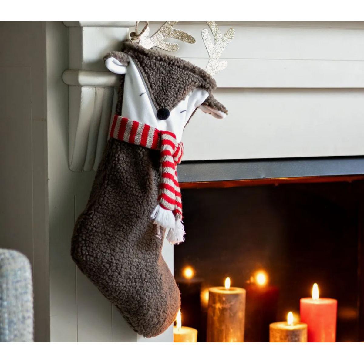 Novogodišnja čarapa IRVAS SA ŠALOM 25cm (Više vrsta) 