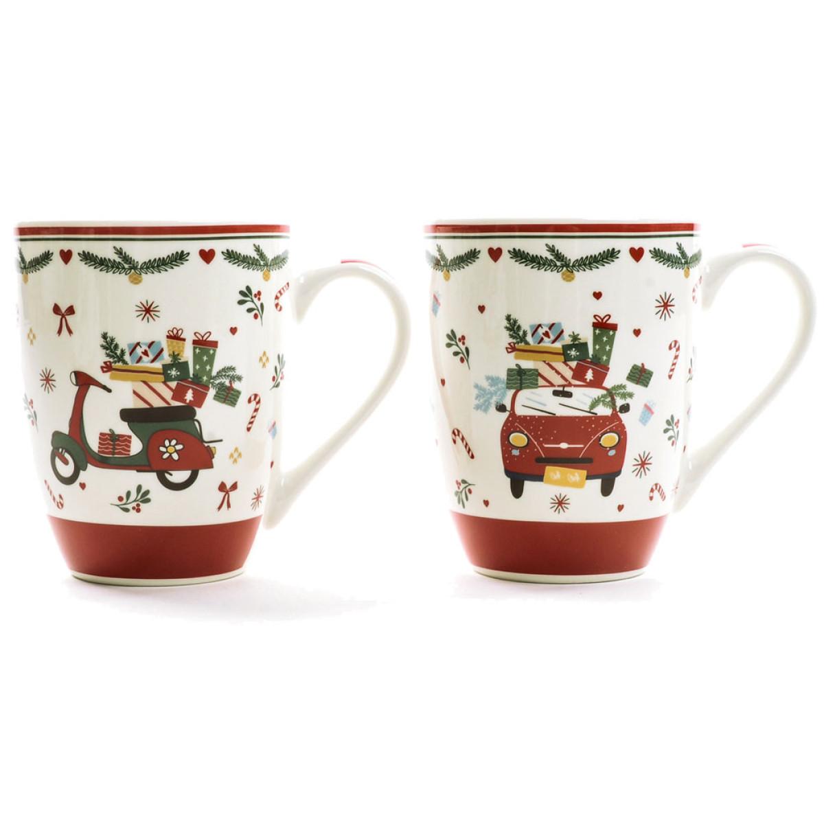 Keramička šolja 340ml NOVA GODINA - AUTO/VESPA (Više vrsta) 