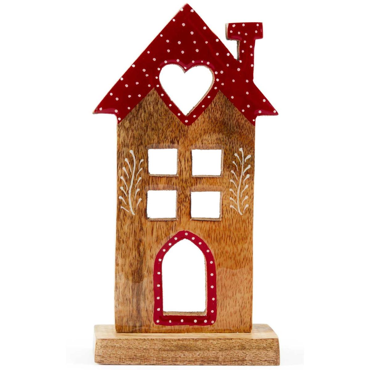 Keramička figura DRVENA KUĆICA 22cm 