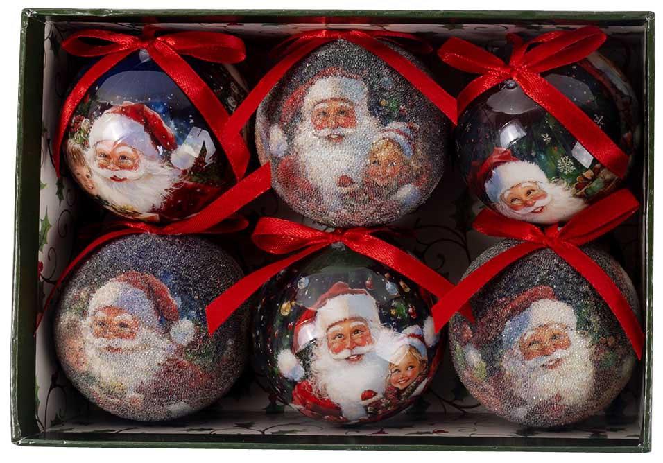 Novogodišnji ukrasi 1/6 DEDA MRAZ 6cm 