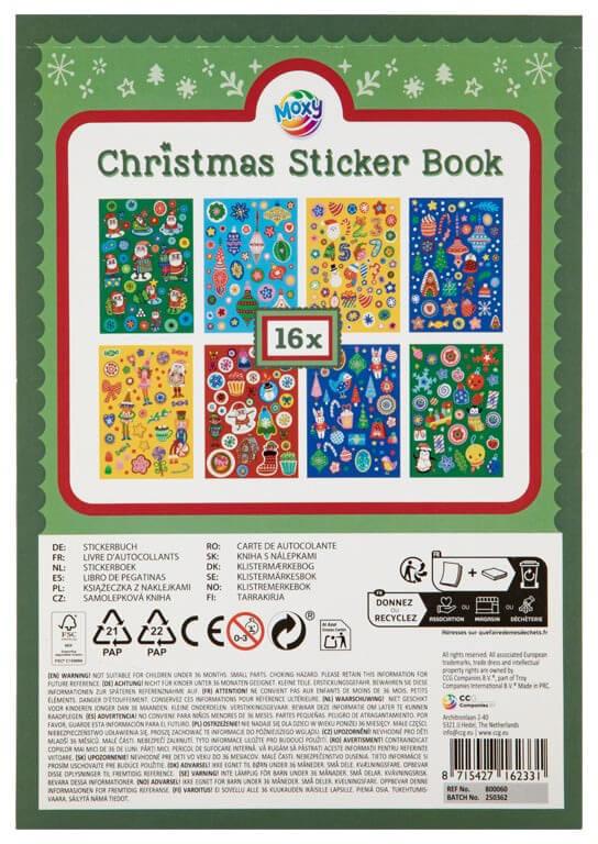 Novogodišnji stikeri A4 XMAS, 16 listova 