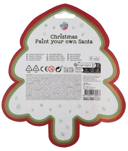 Novogodišnji kreativni set OBOJI DEDA MRAZA 8cm 