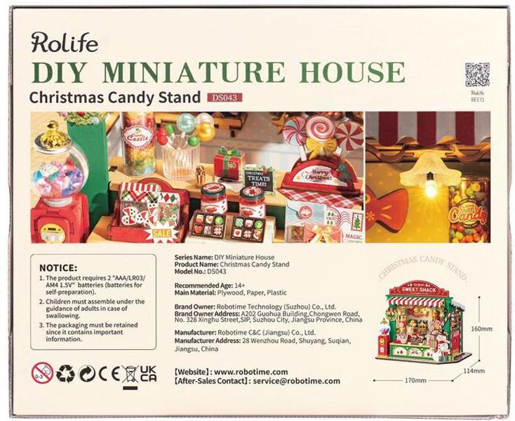 Novogodišnje 3D puzzle BOŽOĆNO CANDY SHOP 