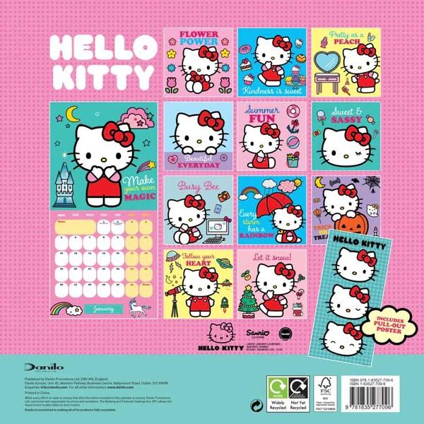 HELLO KITTY kalendar 2026 