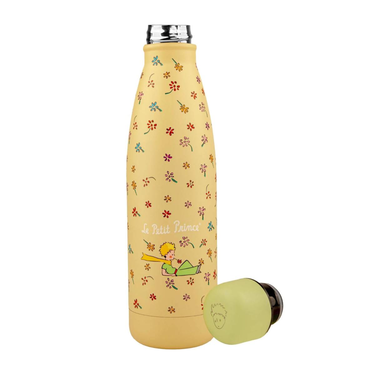 Metalna flašica za vodu 500ml THE LITTLE PRINCE - WILDFLOWER GARDEN 