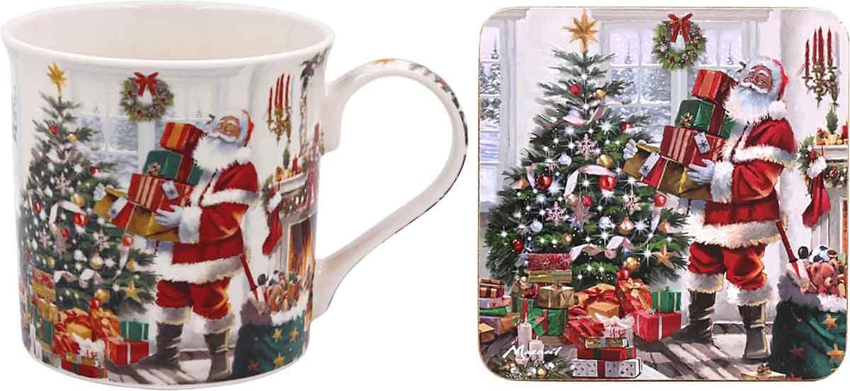 Šolja i podmetač DEDA MRAZ Nova Godina 