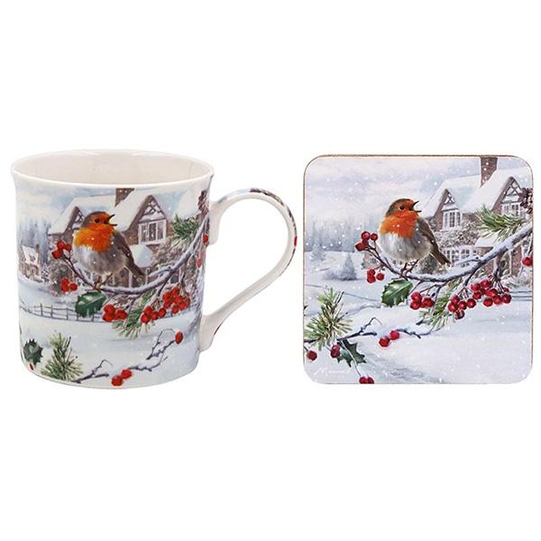 Šolja sa podmetačem NOVA GODINA Crvendać 