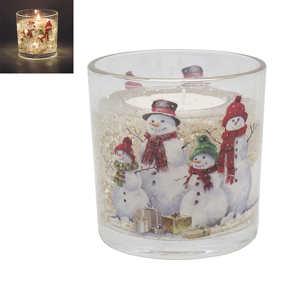 Ukrasna LED sveća NOVA GODINA Sneško 