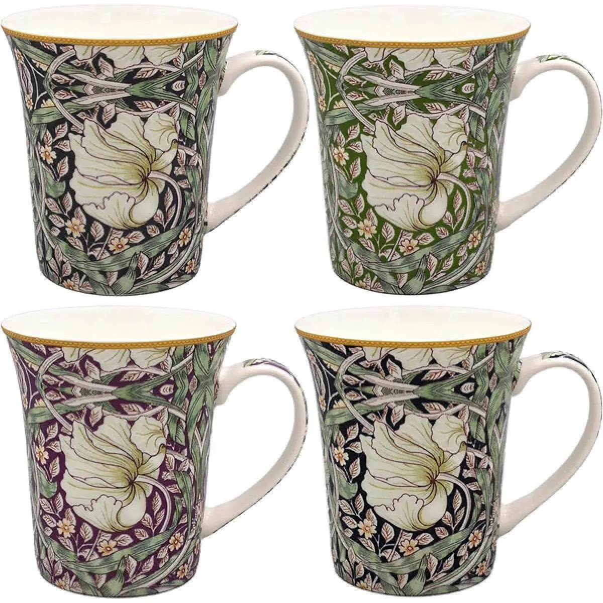 Set četiri šolje LUSTRE PIMPERNEL 
