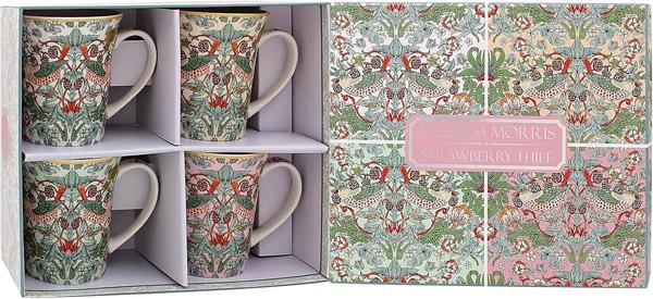 Set četiri šolje LUSTRE STRAWBERRY THIEF 