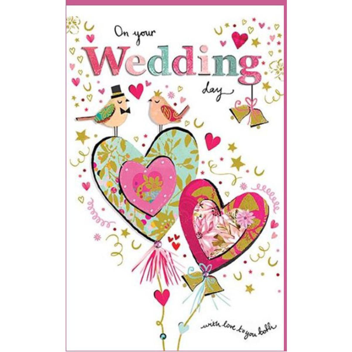 Čestitka za venčanje BIRDS WITH HEART 