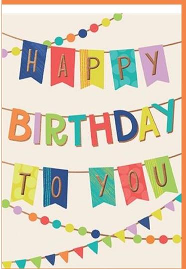 Rođendanska čestitka DECORATIVE FLAGS 