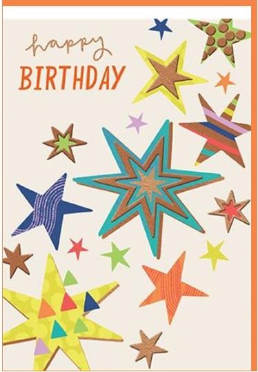 Rođendanska čestitka BIRTHDAY STARS 