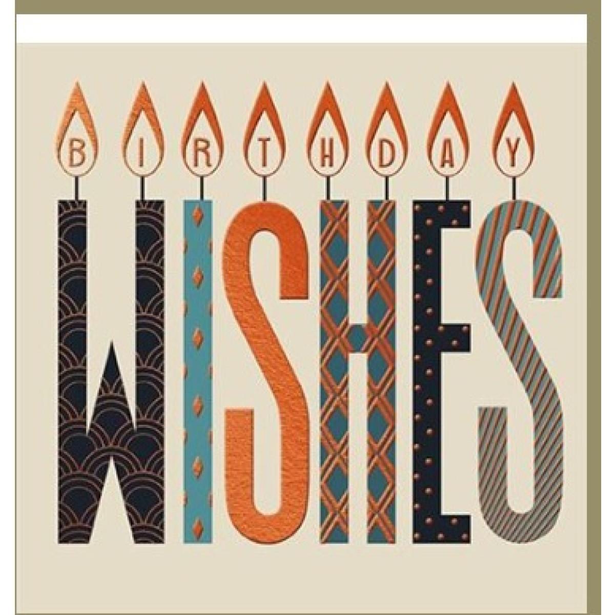 Rođendanska čestitka WISHES CANDLES 