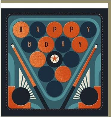 Rođendanska čestitka BILLIARDS 