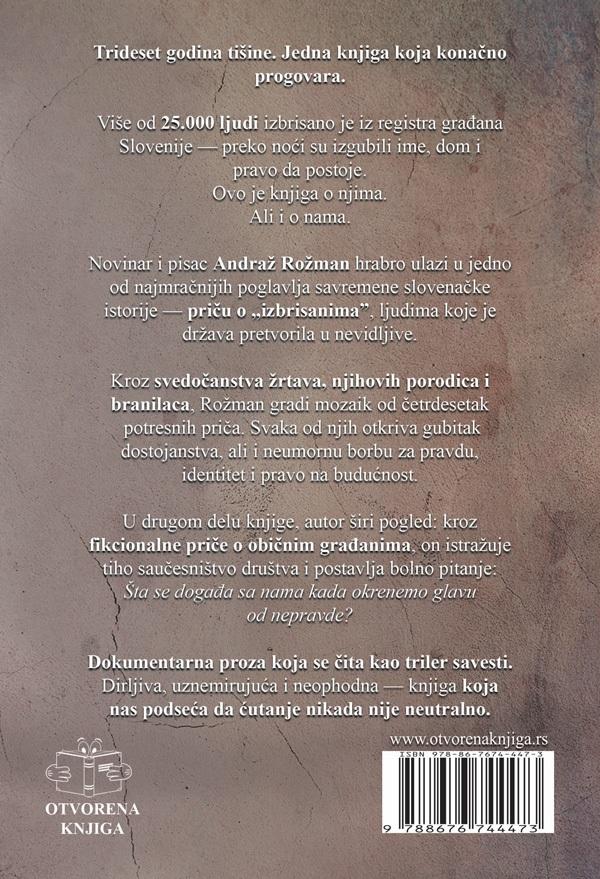 OVO SE NE MOŽE IZBRISATI 