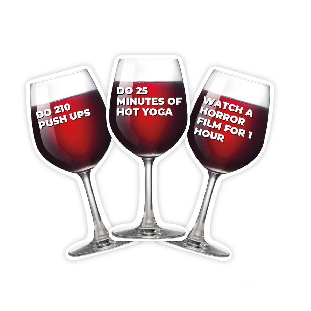 Kartice WINE GLASS WORKOUTS 