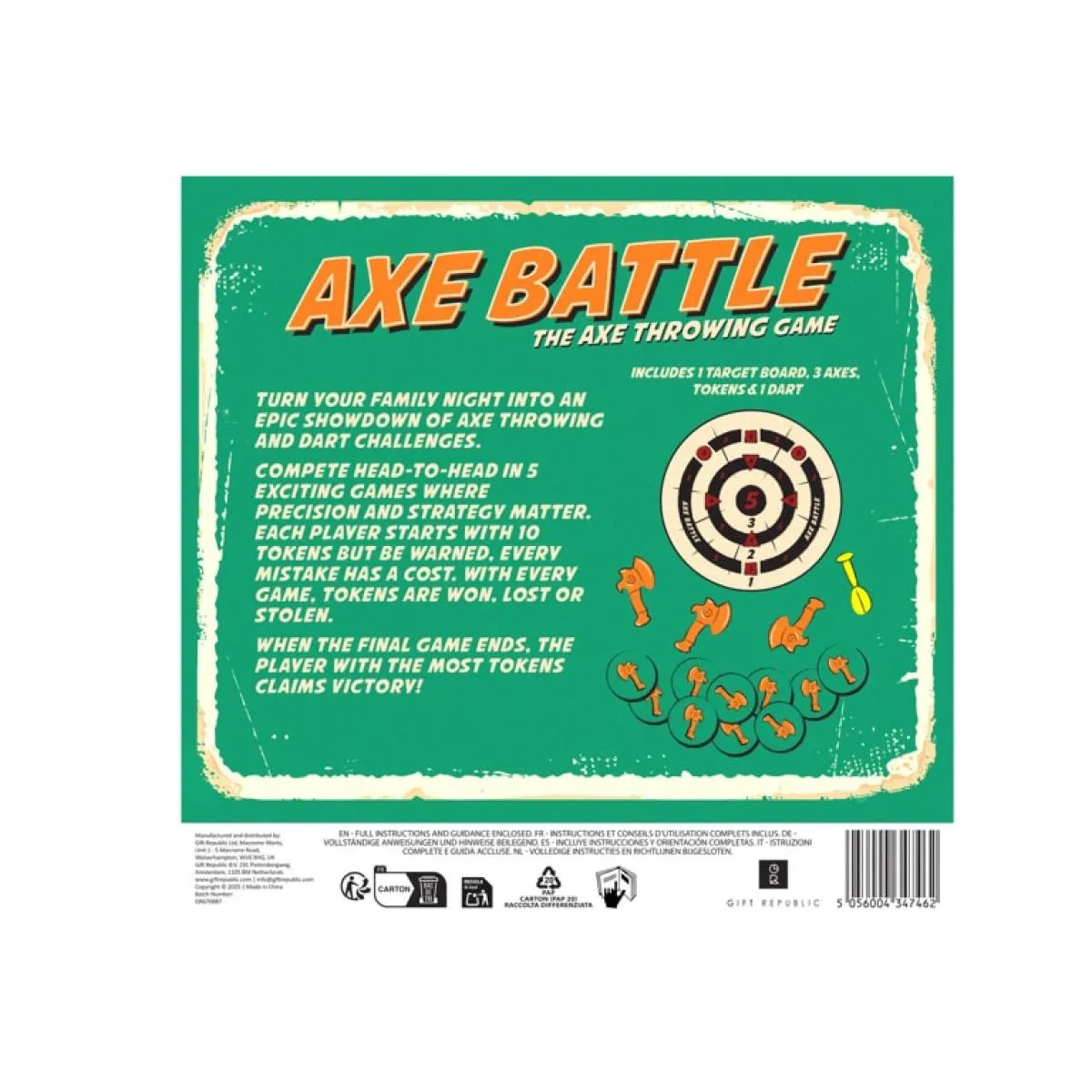 Društvena igra pikado AXE BATTLE 