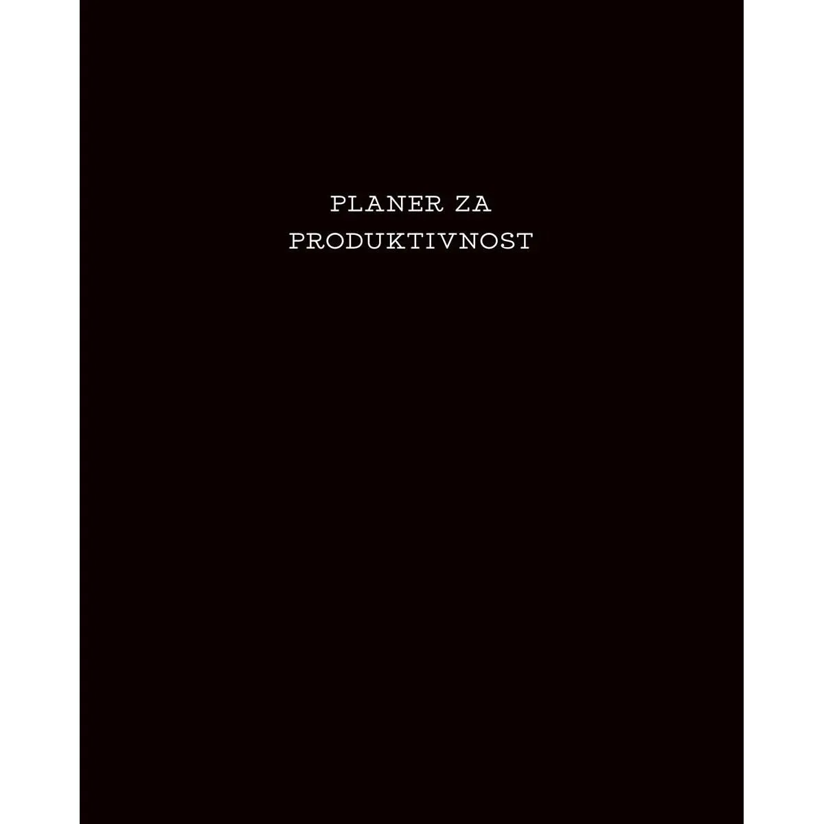 PLANER ZA PRODUKTIVNOST 
