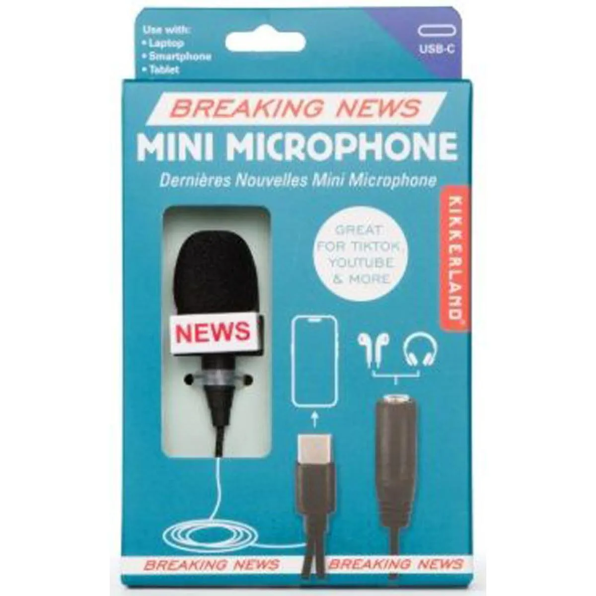 Mini mikrofon BREAKING NEWS 