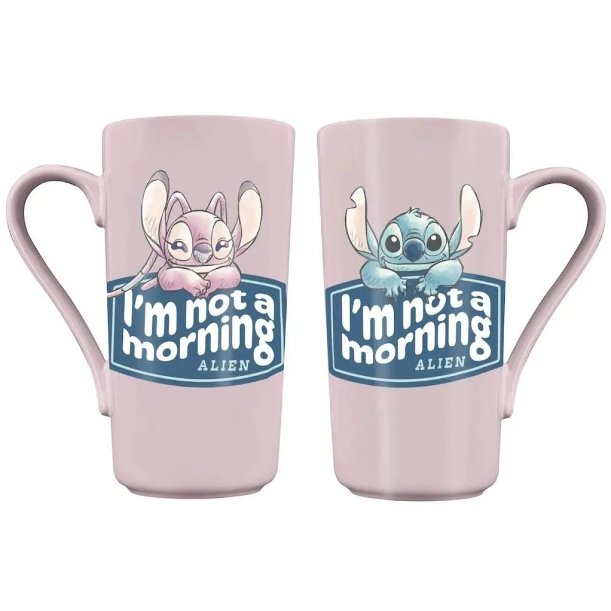 Šolja 480ml LILO & STITCH I'm not a Morning Alien 