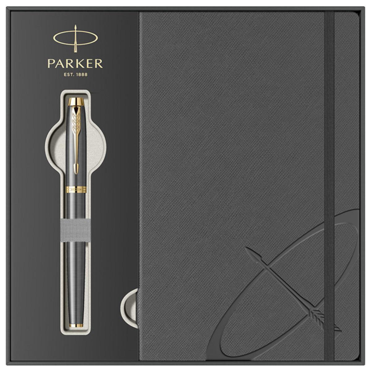 PARKER poklon set Royal Im Grey GT Nalivpero + Notes 