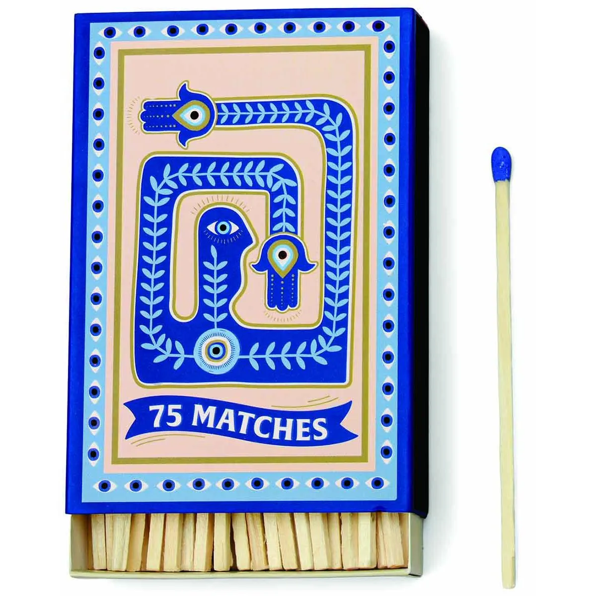 Kutija sa šibicama plavog vrha EYE 9,5cm 