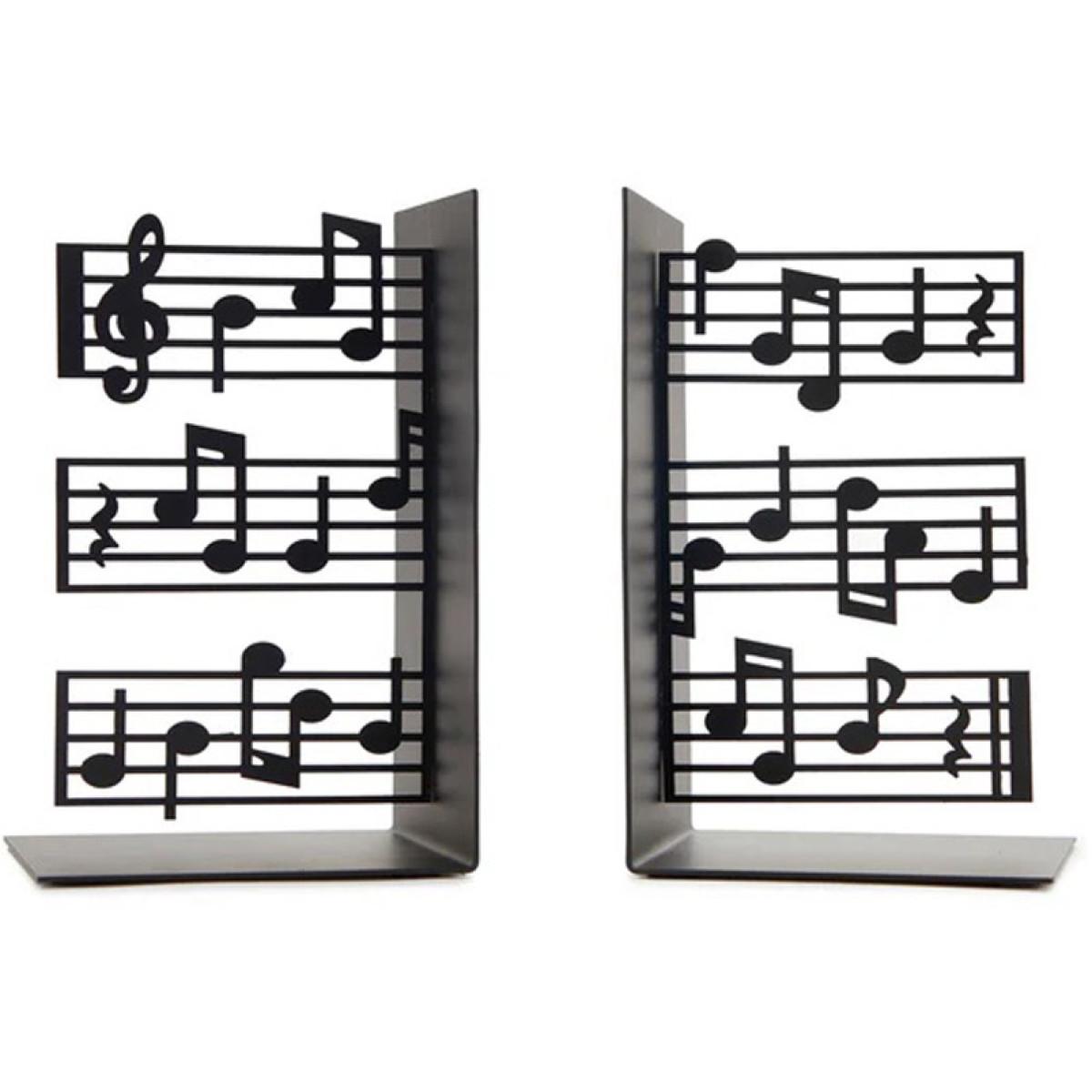 Držač za knjige MUZIKA crni 