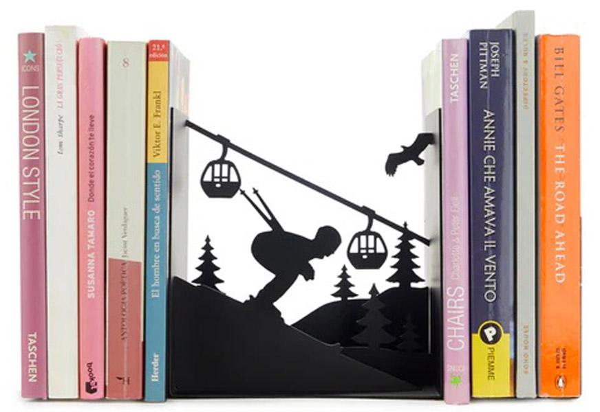 Držač za knjige SKI RUN crni 
