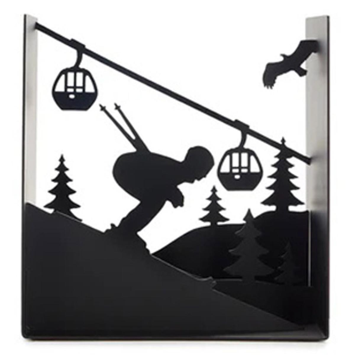 Držač za knjige SKI RUN crni 