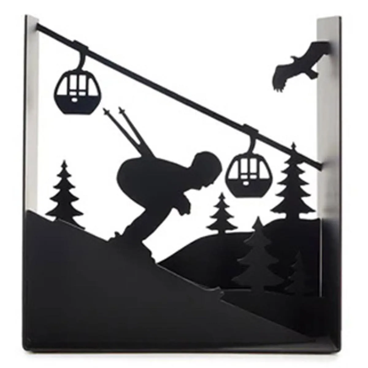 Držač za knjige SKI RUN crni 