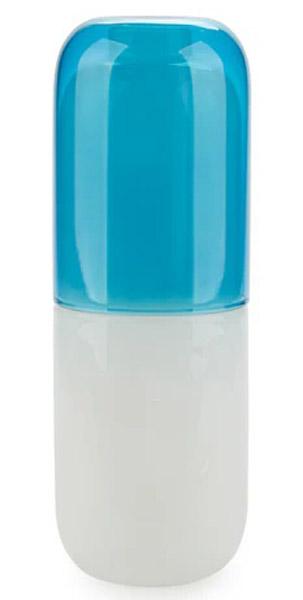 Flaša i čaša PILULA  plavo-bela 550ml 