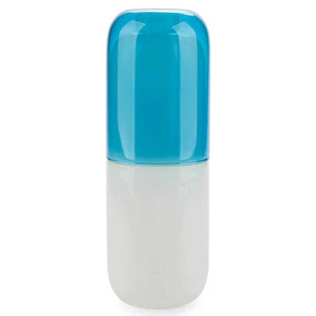 Flaša i čaša PILULA  plavo-bela 550ml 