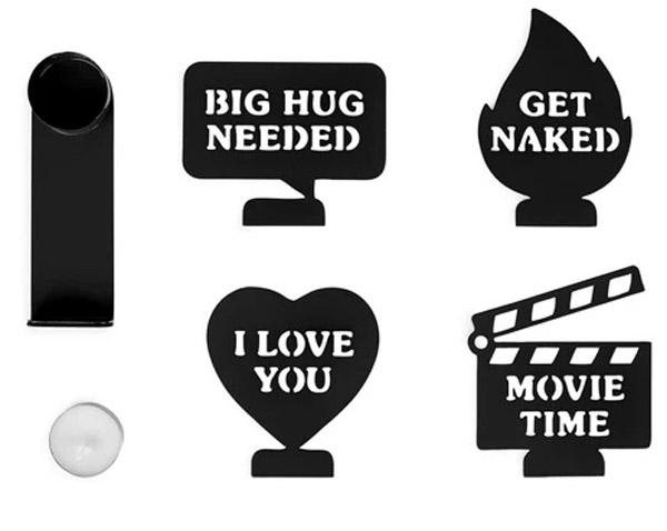 Svećnjak MOODS - crni 