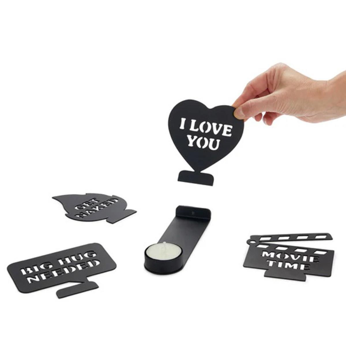 Svećnjak MOODS - crni 