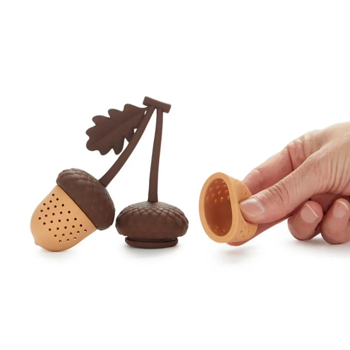 Dupli silikonski infuzer za čaj ŽIR 