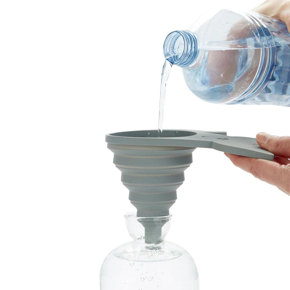 Sklopivi silikonski levak sa magnetom MEOW - GRAY 