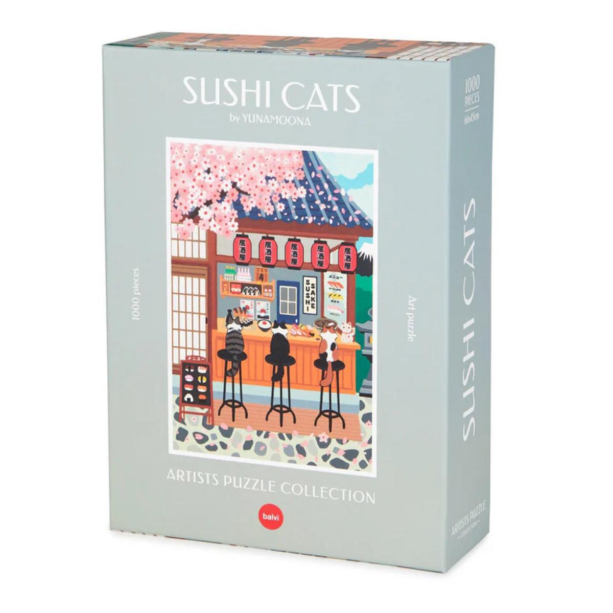 Puzzle 1000 SUSHI CATS 